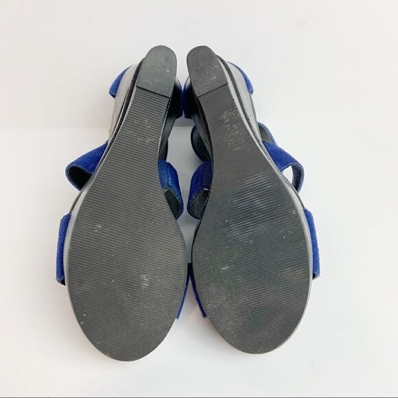 DVF Opal Leather & Wood Platform Wedge Sz 8 - Picture 7 of 8